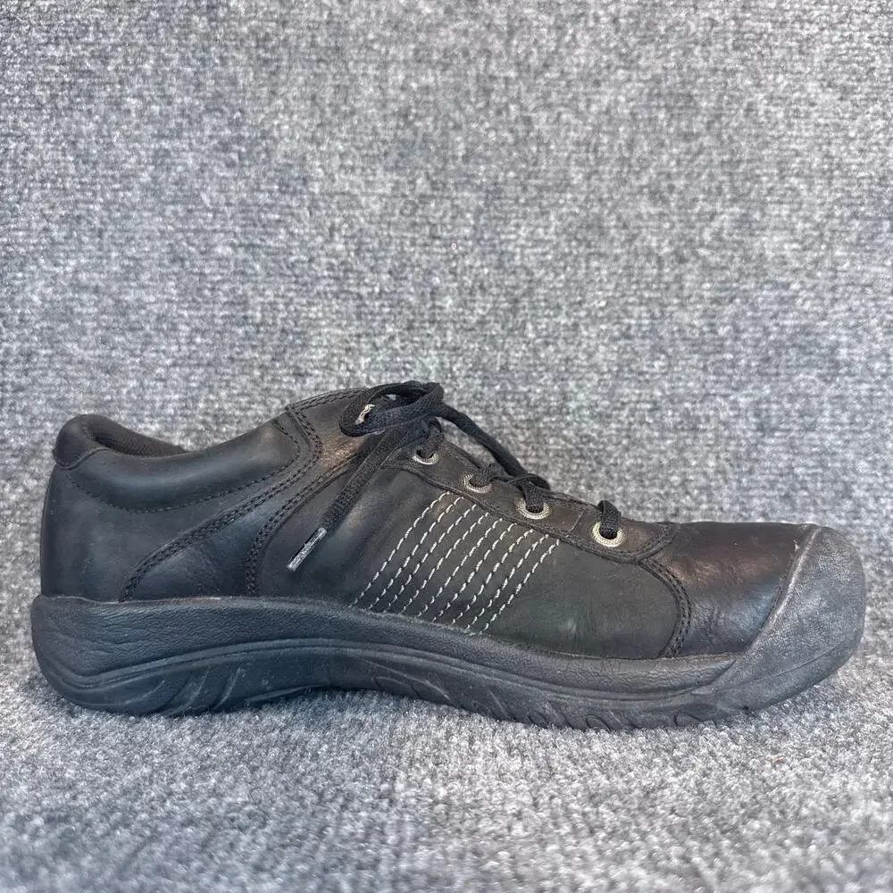 Keen PTC Utility Oxford Mens Shoes Size 11.5 Black Leather Slip Resistant Work